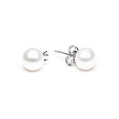 Cercei perle naturale albe 8 mm si argint DiAmanti EFB08-W-G